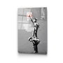 Wallity Cuadro Decorativo de Vidrio Templado Banksy 45 x 65 cm